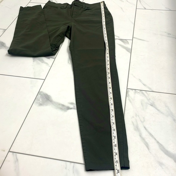 Ricki’s Slim Ankle Pants Olive Stretchy Pockets Pull On Elastic Waist Size S - Picture 9 of 15